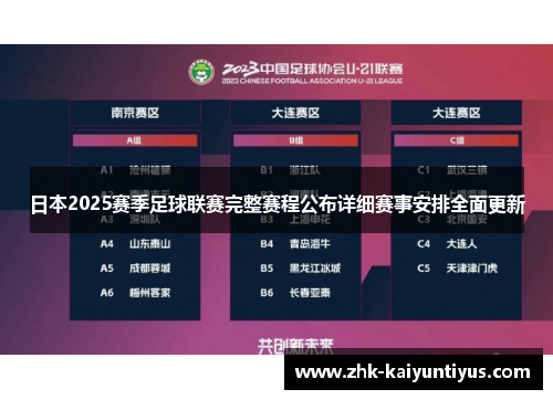 日本2025赛季足球联赛完整赛程公布详细赛事安排全面更新